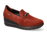 chaussure mobils mocassins adelia rouille